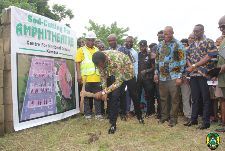 SOD CUTTING FOR KUMASI AMPHITHEATER