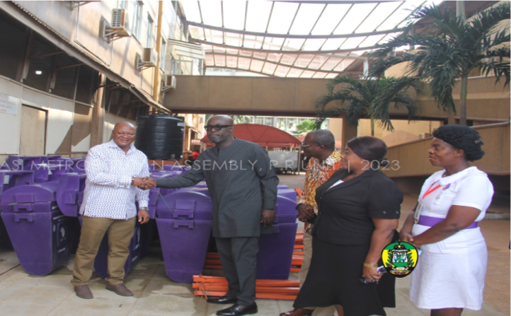 KMA DONATES WASTE BINS TO KATH