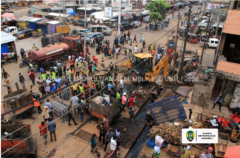 KMA MAYOR LEADS MASSIVE CLEAN-UP EXERCISE IN KUMASI