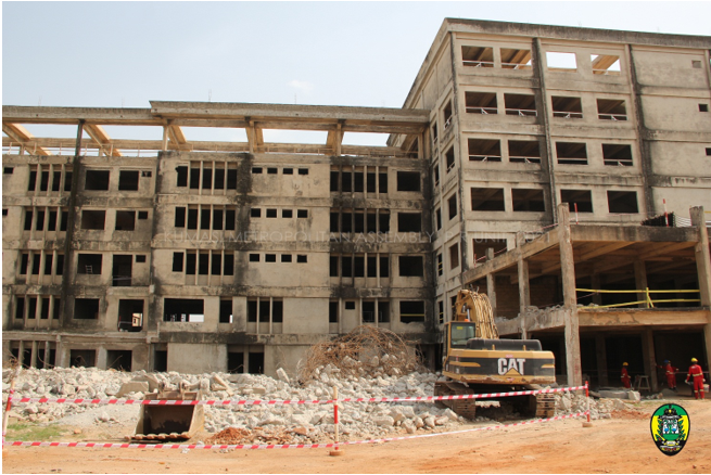 DEMOLITION OF OLD KATH MATERNITY AND CHILDREN’S BLOCK BEGINS