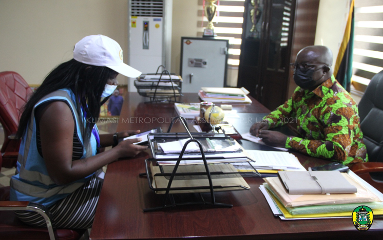2021 POPULATION AND HOUSING CENSUS: KUMASI MAYOR ENUMERATED
