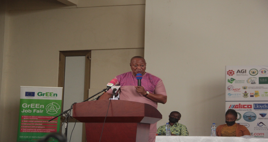 Hon. Sam Pyne addressing the youth